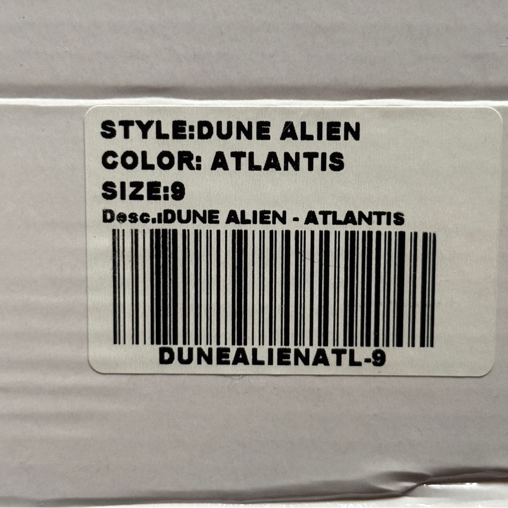 YRU Atlantis Alien Dune Glitter Iridescent Platform Boots Dolls Kill Rave EDC - Picture 10 of 10